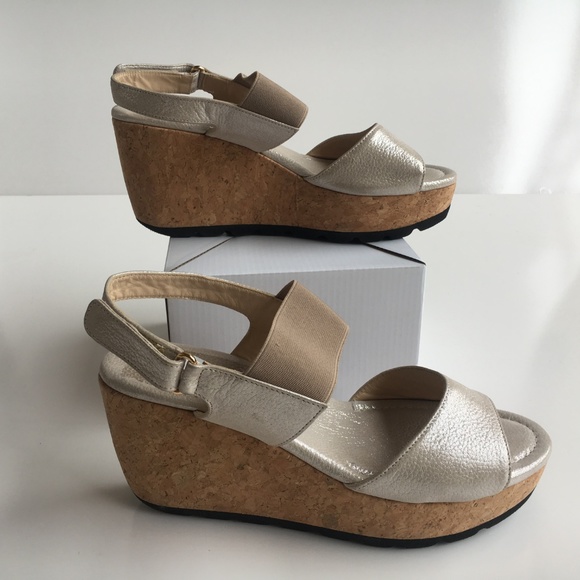 NWOB AMALFI BY RANGONI Ariete Cork Platform Sandal - Picture 2 of 7